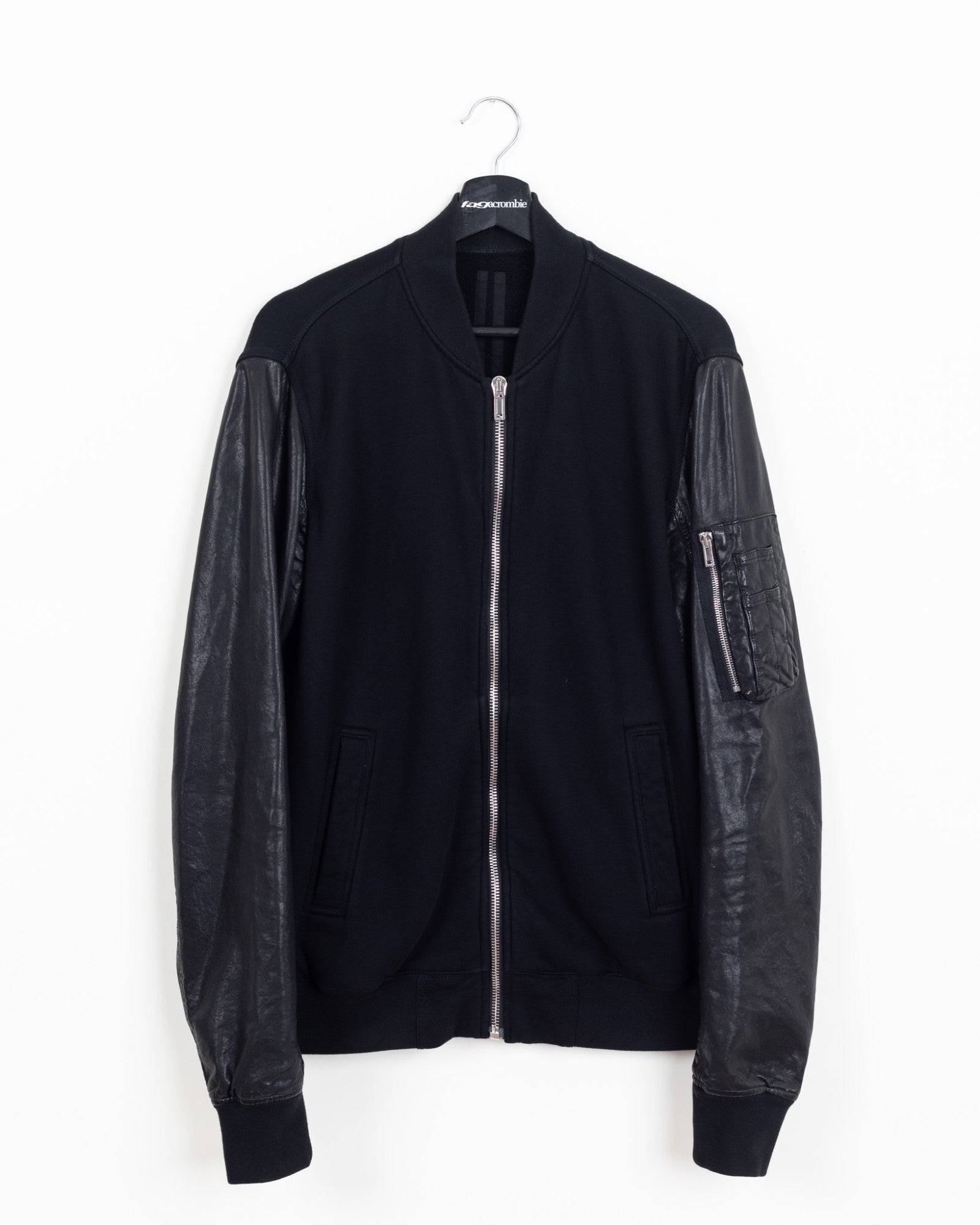 DRKSHDW Rick Owens MA-1 フライトジャケット Rick Owens DRKSHDW MA-1 Bomber, Leather Sleeves, M