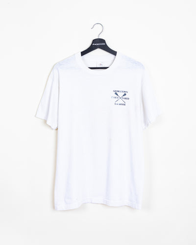 White · Naked Lacrosse Graphic Tee