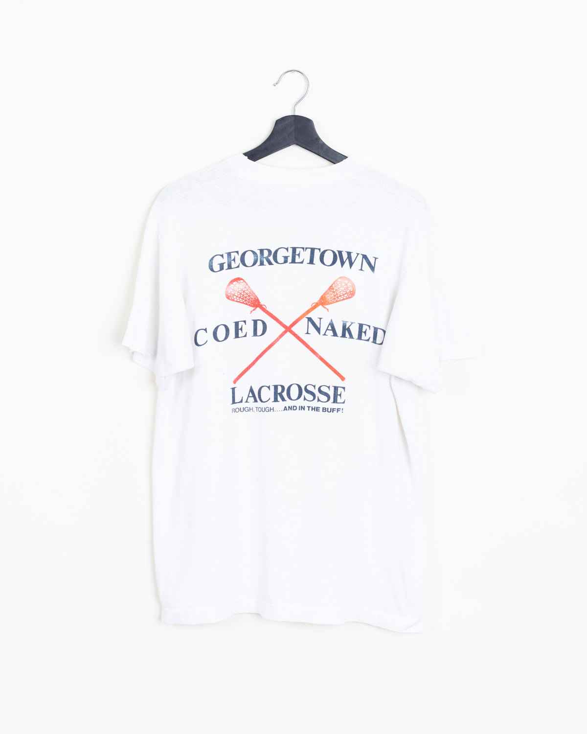 White · Naked Lacrosse Graphic Tee