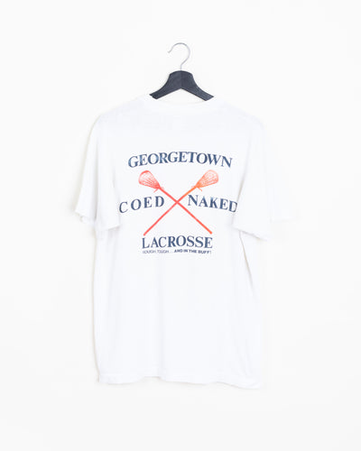 White · Naked Lacrosse Graphic Tee