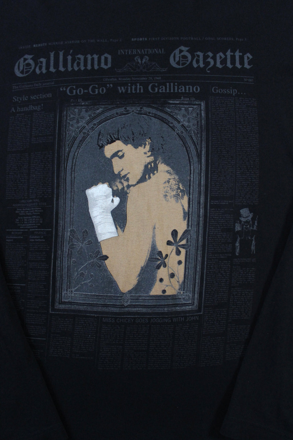 John Galliano Graphic LS Tee FW04