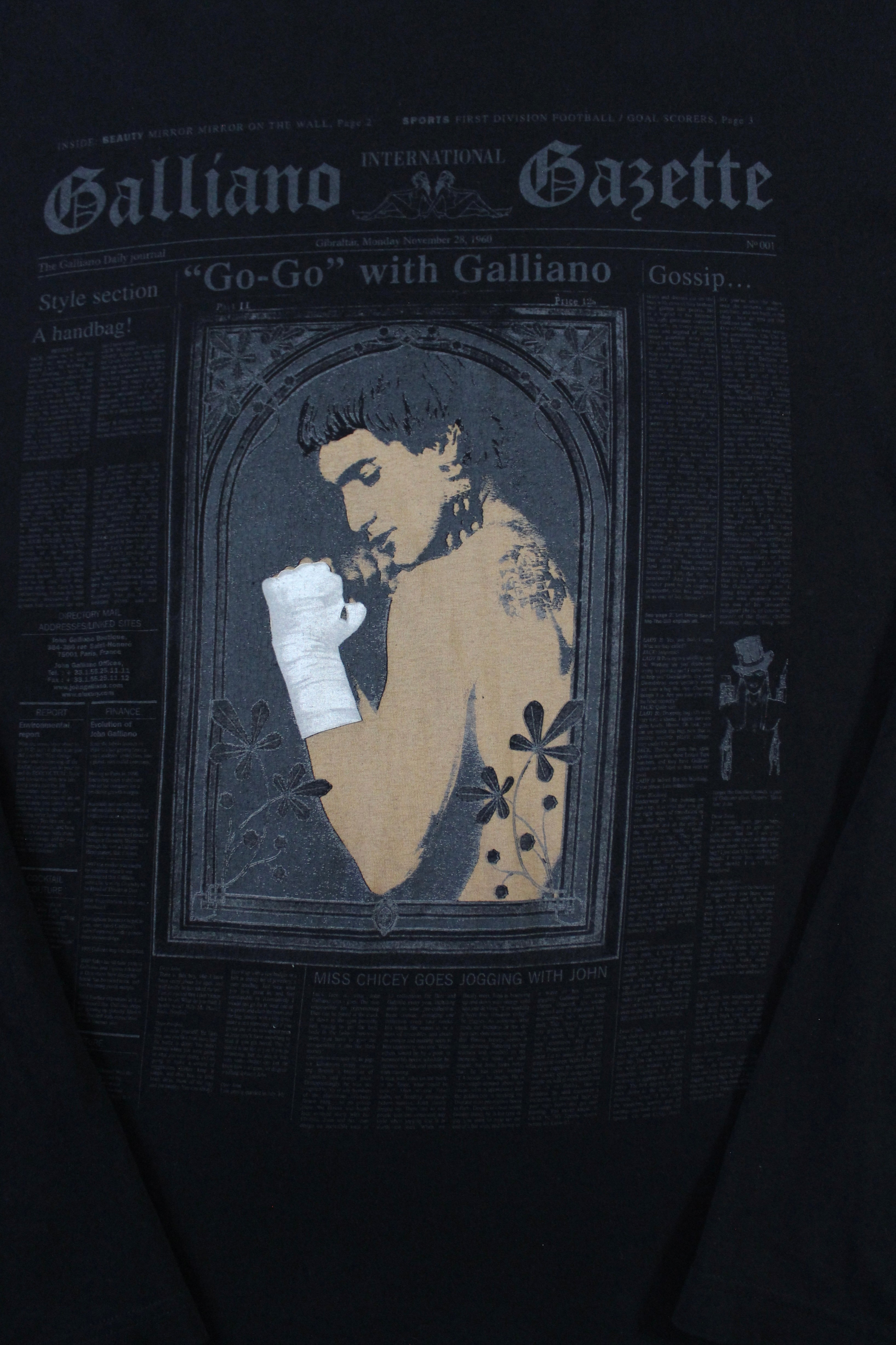 John Galliano Graphic LS Tee FW04