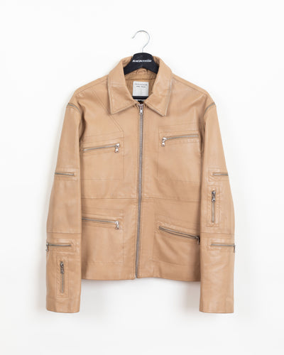 Tan Leather · Convertible Utility Jacket