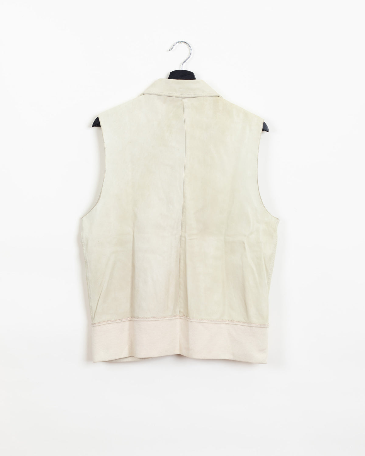 Ivory Lambskin · Zip-Front Vest