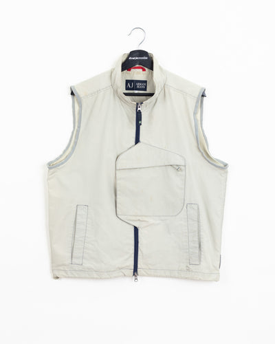 Khaki · Asymmetrical Utility Vest