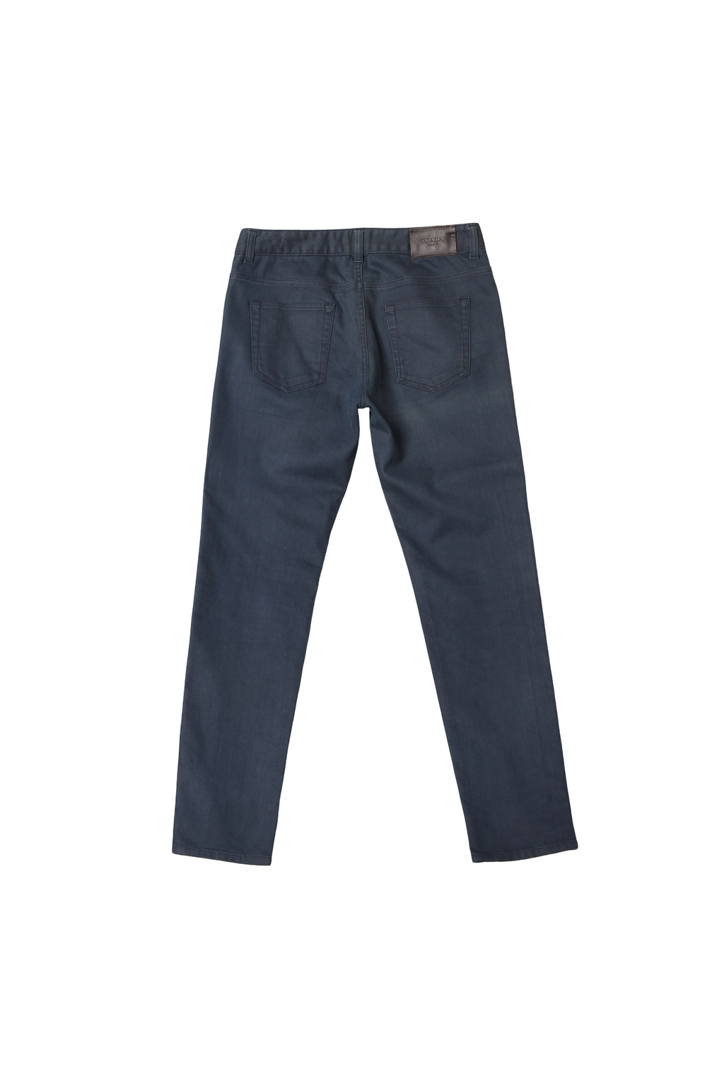 Prada Saffiano Patch Navy Jeans