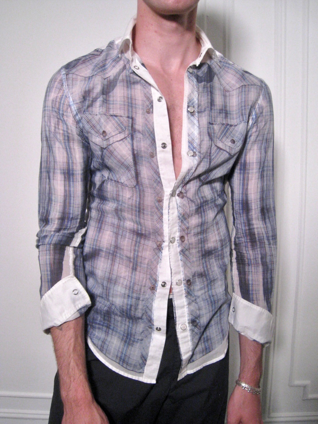 D&G Trompe l’Oeil Snap Shirt