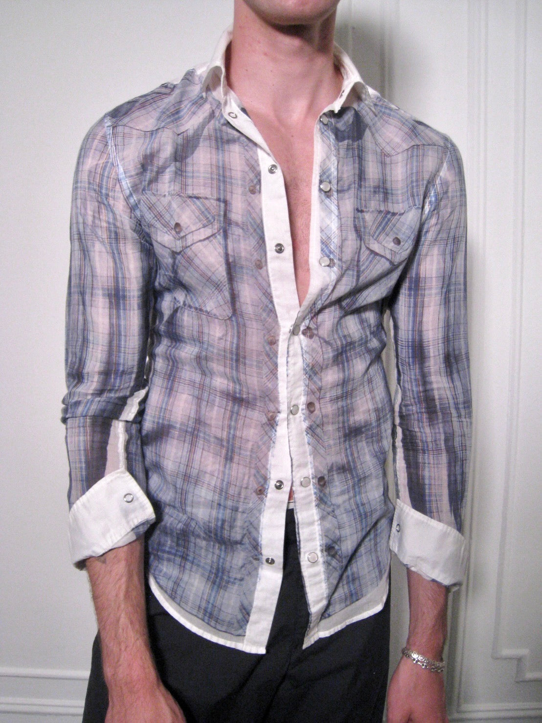 D&G Trompe l’Oeil Snap Shirt