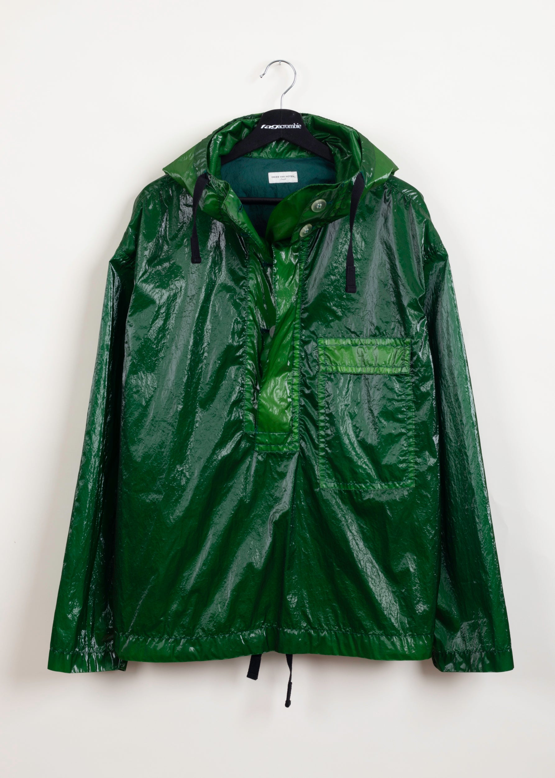 Dries Van Noten SS19 Anorak in Green, Size S – Fagacrombie