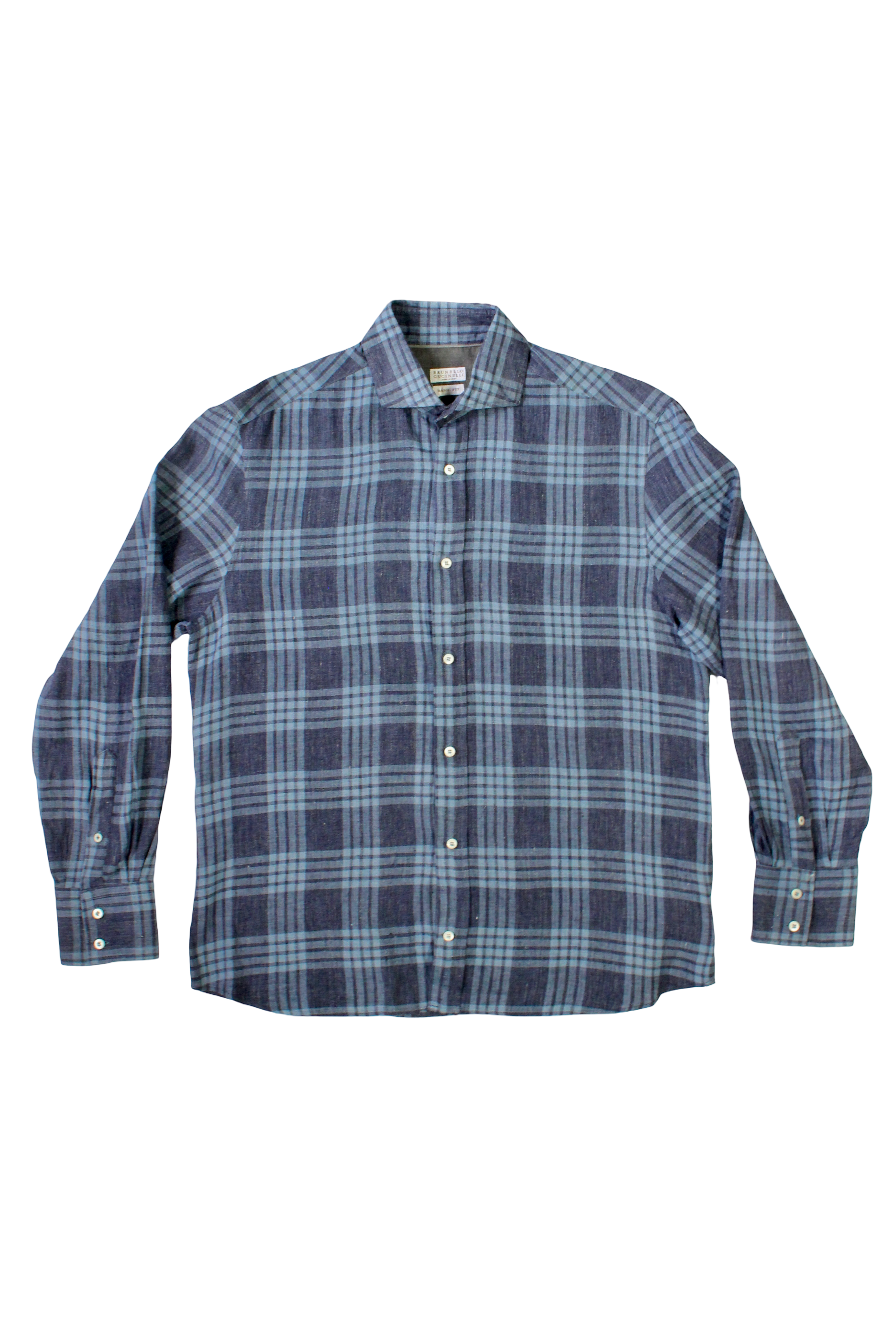 Brunello Cucinelli Plaid LS Shirt