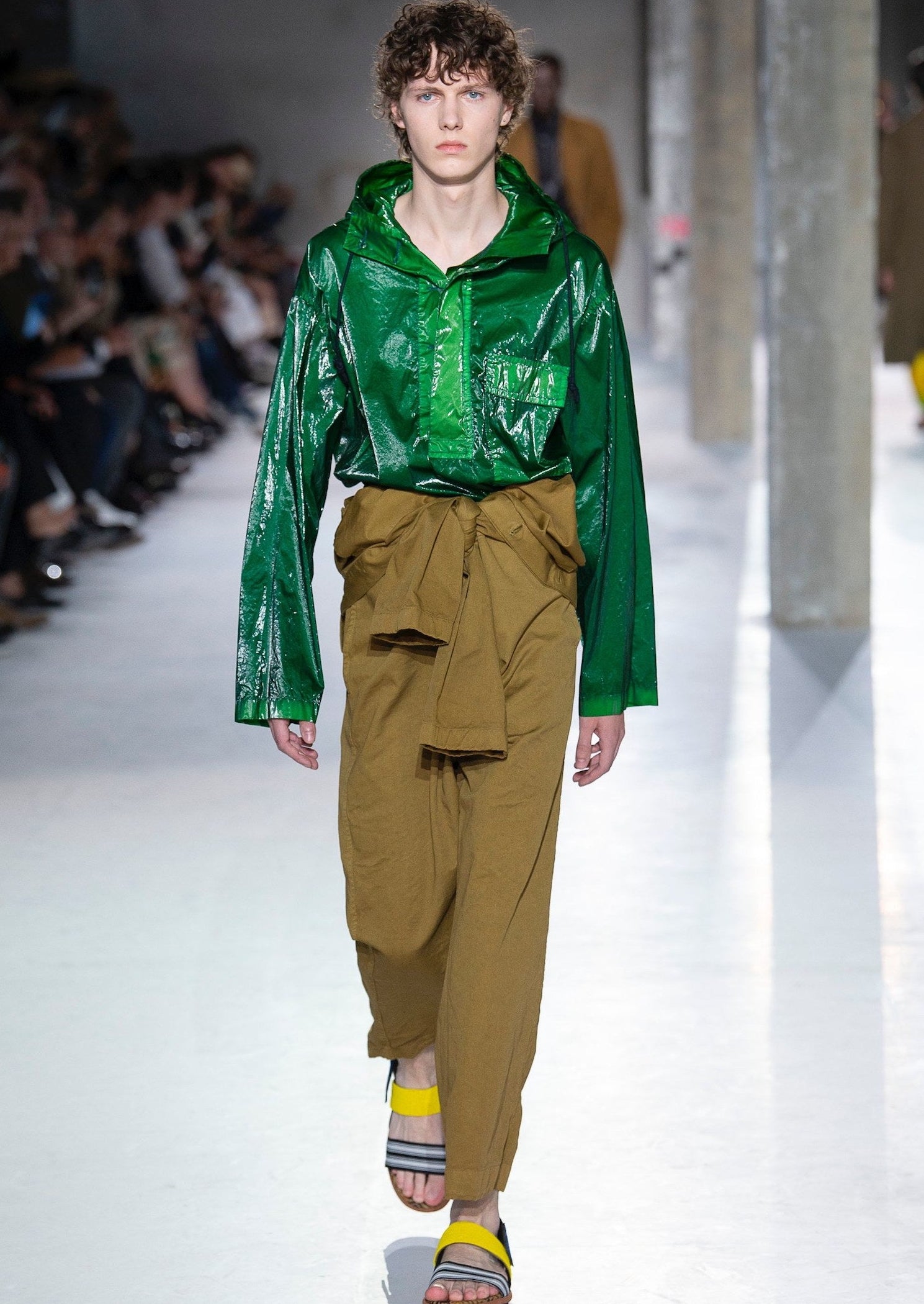 Dries Van Noten SS19 Anorak in Green, Size S – Fagacrombie