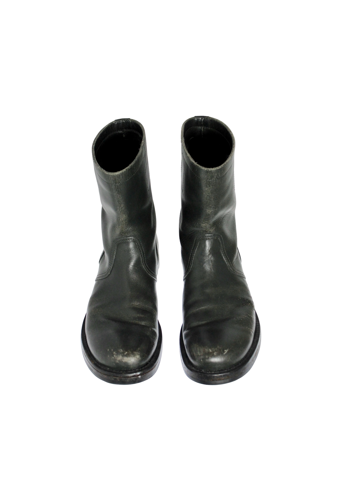Miu Miu Peco boots in black leather, Fall/Winter 2001, size 11