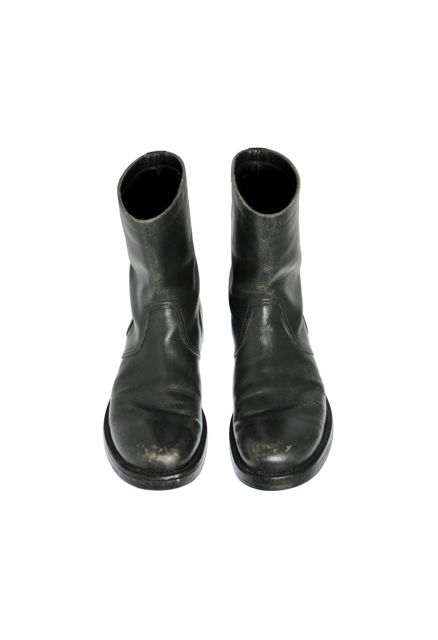 Miu Miu Peco boots in black leather, Fall/Winter 2001, size 11