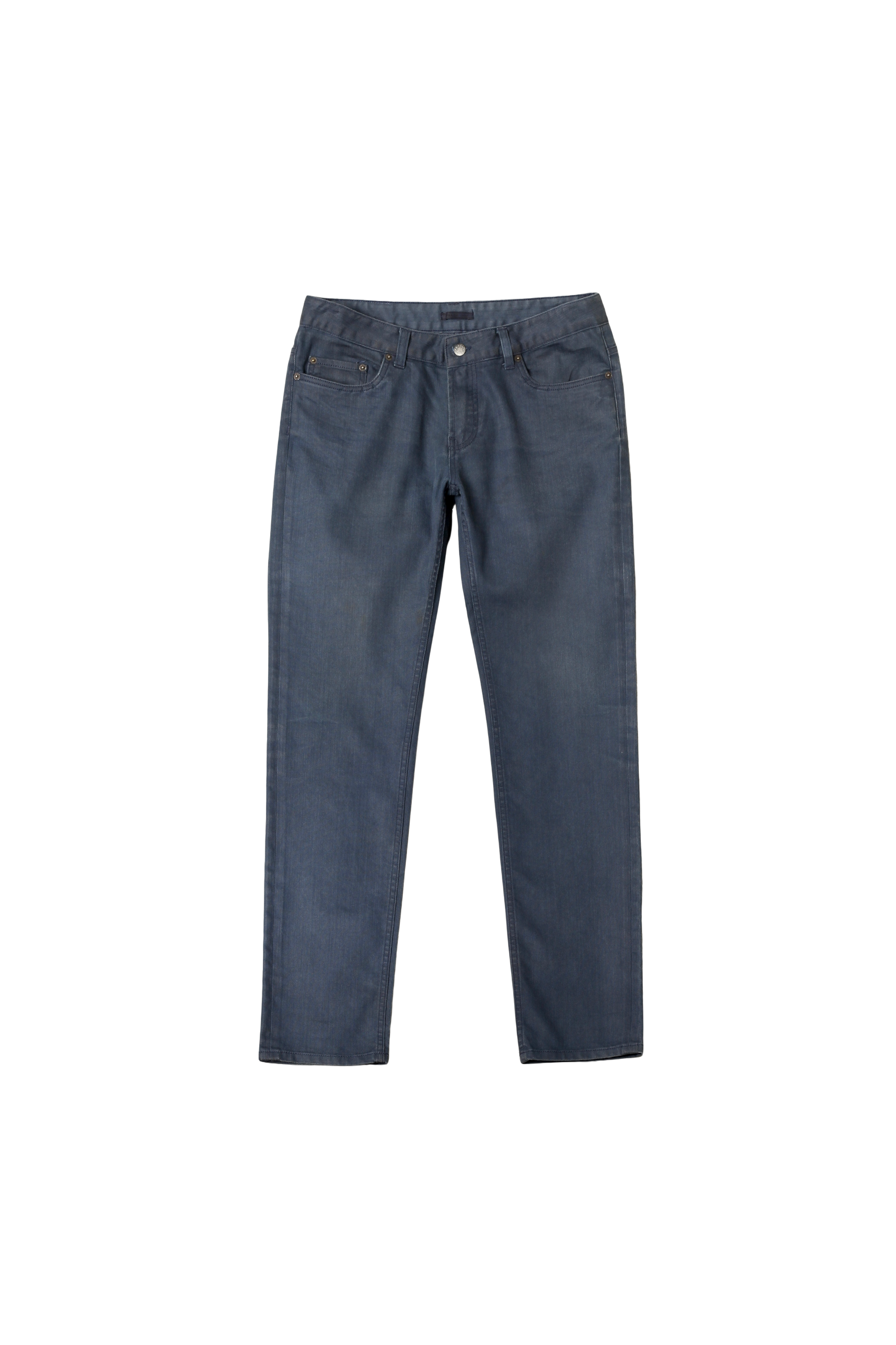 Prada Saffiano Patch Navy Jeans