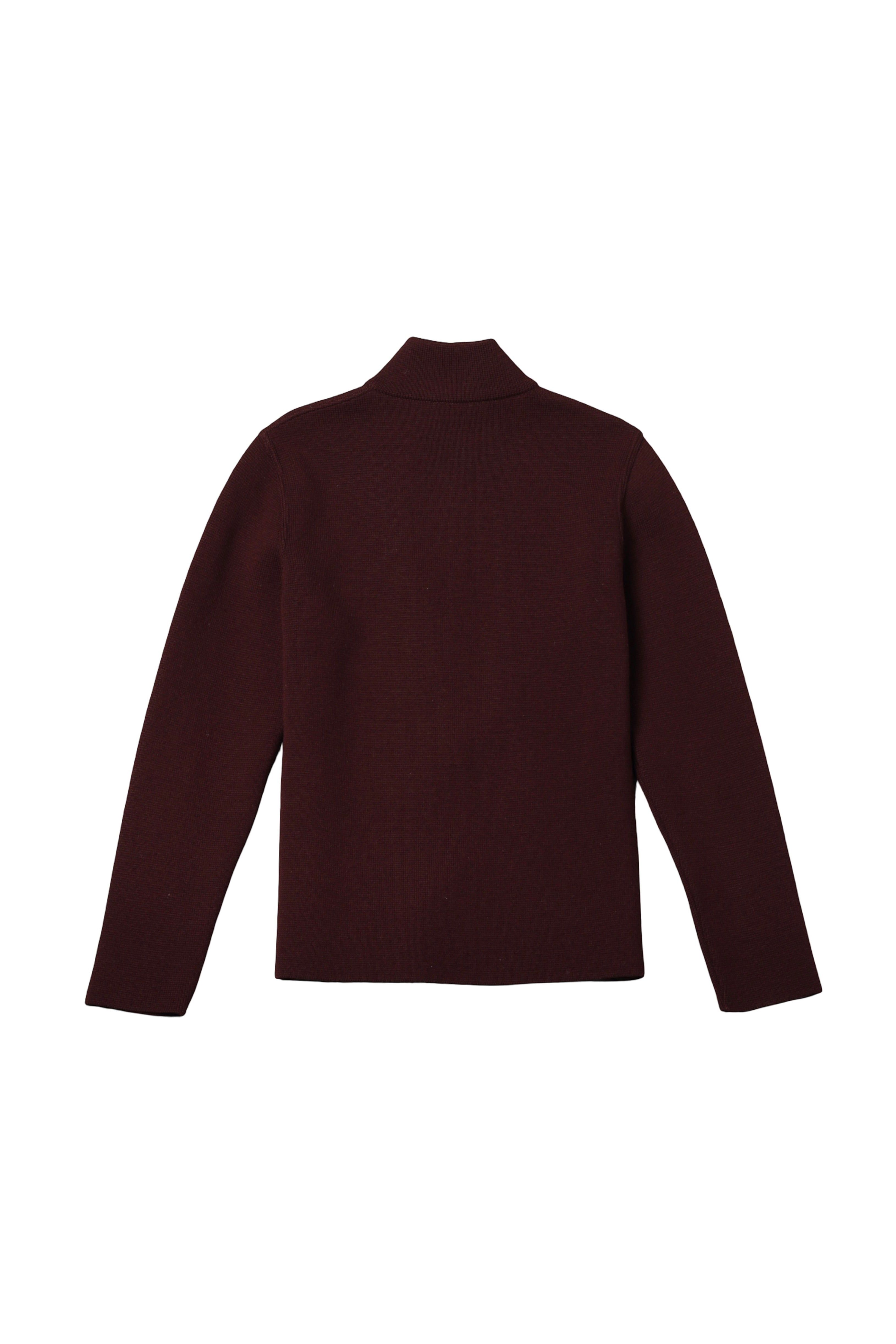 Prada Sport Burgundy Quarter Zip Sweater